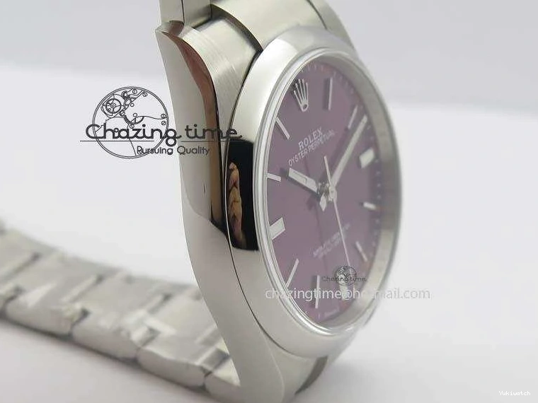 39mm 114300 Bracelet Dial SS On Best Edition SA3132 JF Oyster 1:1 Grape Perpetual 0228